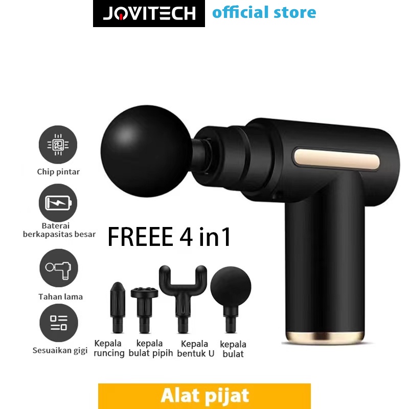 【COD】Jovitech Pijat Elektrik Fascia Gun Deep Tissue Muscle Massager Gun