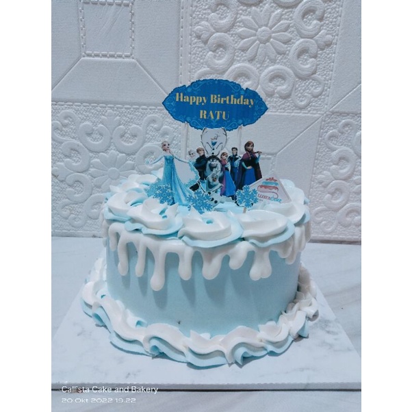 

Cake Ultah Elsa Frozen/Cake Diameter 20cm