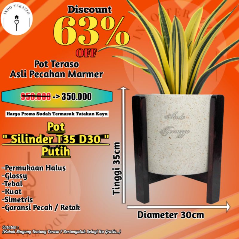 Jual Pot Teraso Asli Pecahan Marmer T D Indo Terazzo Shopee Indonesia