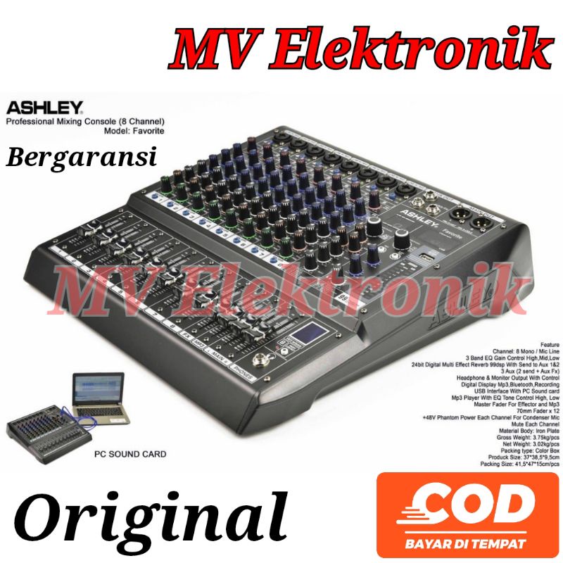 Mixer Ashley Favorite 8 / Favorite8 Original 8 Channel