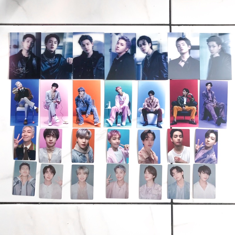 BTS Official Merchandise Sharng Member Set Photocard AR 3D Card Postcard Proof Collector RM JIN SUGA