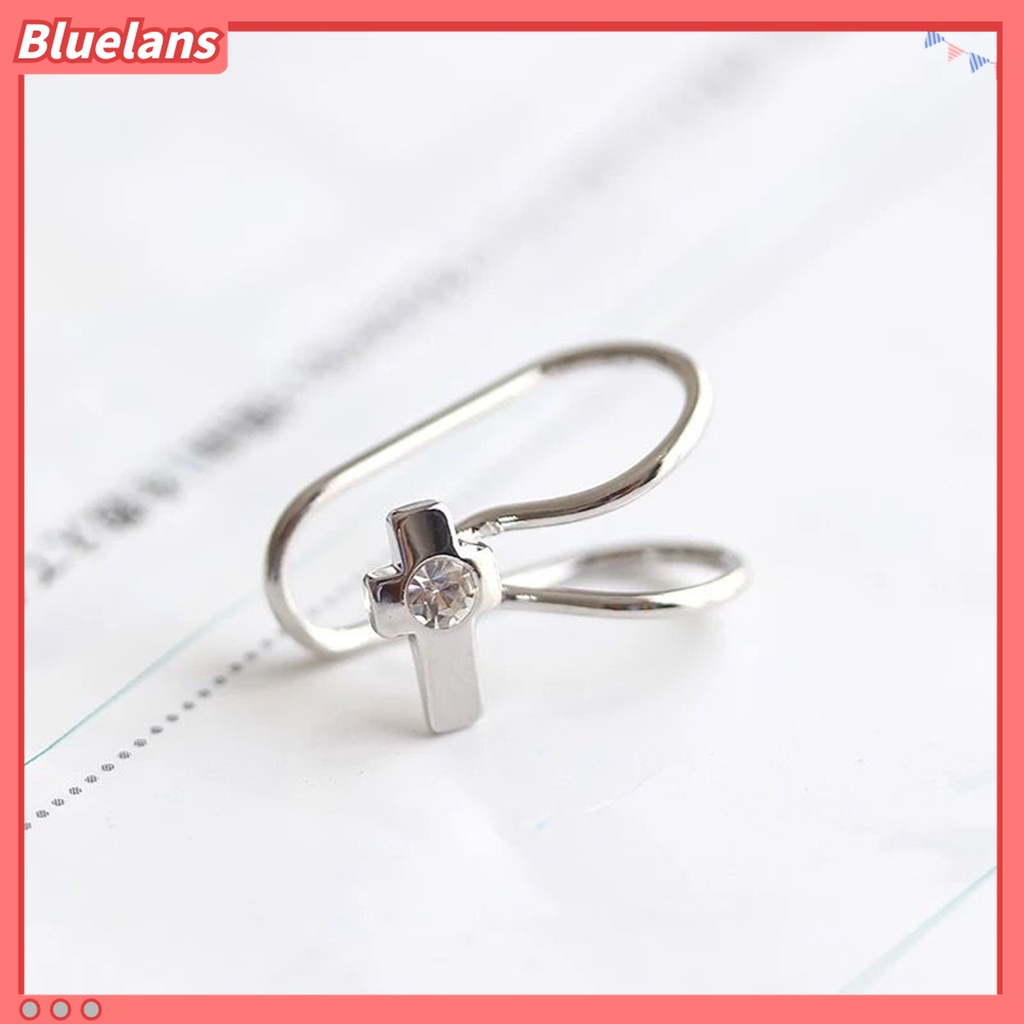 1pc Anting Klip Bentuk U Desain Bintang Untuk Aksesoris Perhiasan