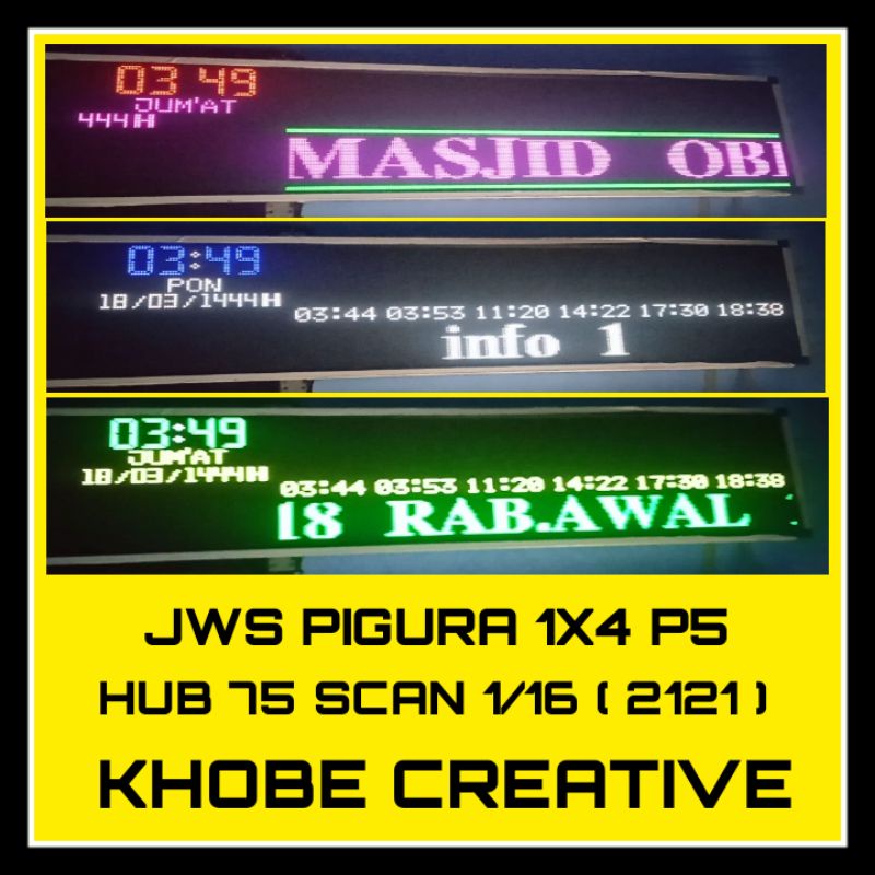 KHOBE JWS PIGURA 1X4 P5RGB WIFI BLUETOOTH