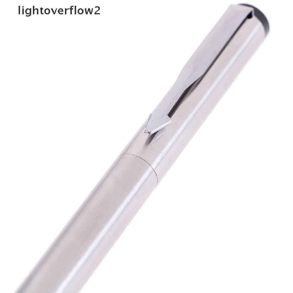 (lightoverflow2) 1pc Pulpen fountain 0.5mm Bahan metal Untuk Kantor / Sekolah