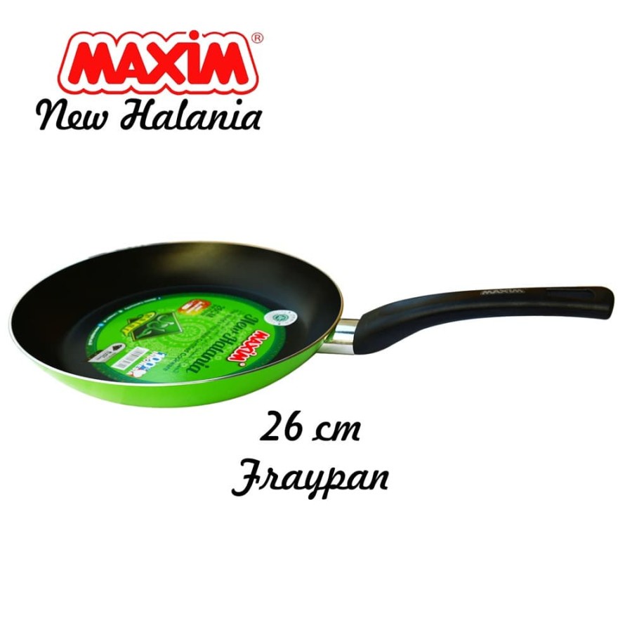 Maxim Teflon Frypan New Halania 26 cm Anti Lengket – Hijau