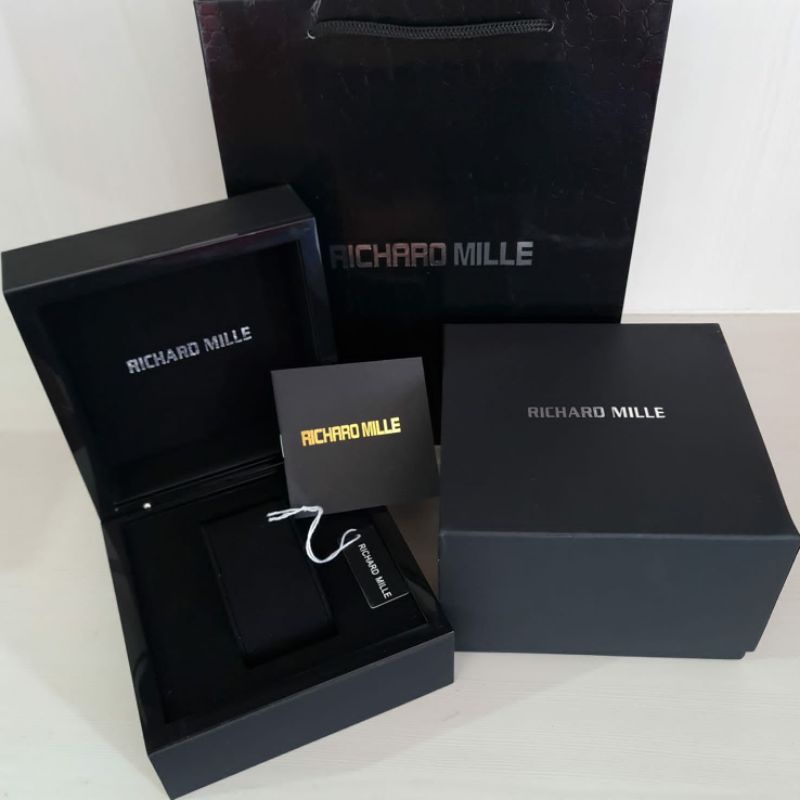 Kotak box jam tangan merk RM model Original fullset