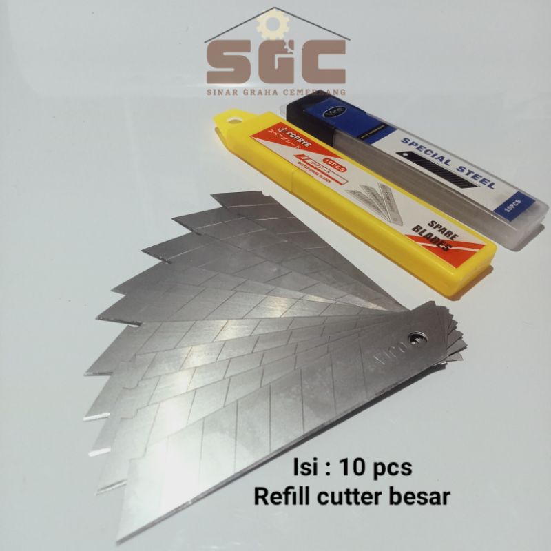 

Cutter isi ulang cutter besar isi 10 pcs