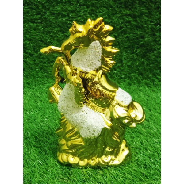 kuda keramik gold / patung kuda keramik gold / dekorasi rumah / jual kuda keramik