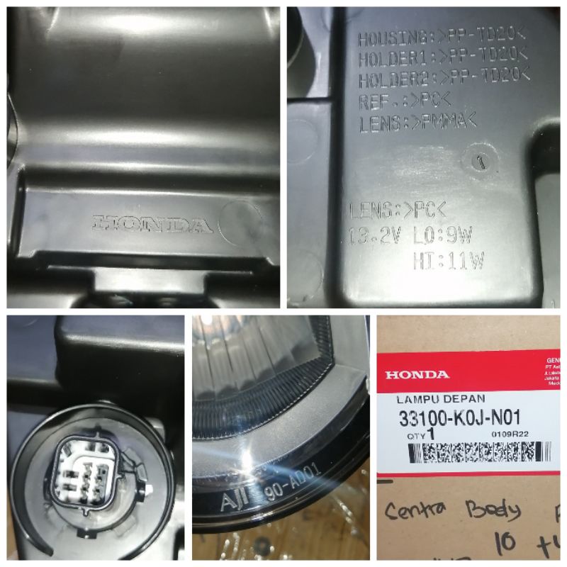 Reflektor lampu depan genio original hgp 33100k0jn01Reflektor lampu depan genio original hgp 33100k0jn01