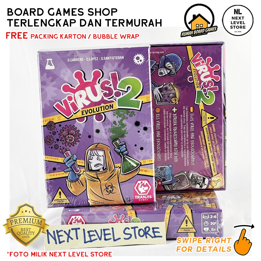 Virus! 2 Evolution Expansion Board Games Virus Card Game