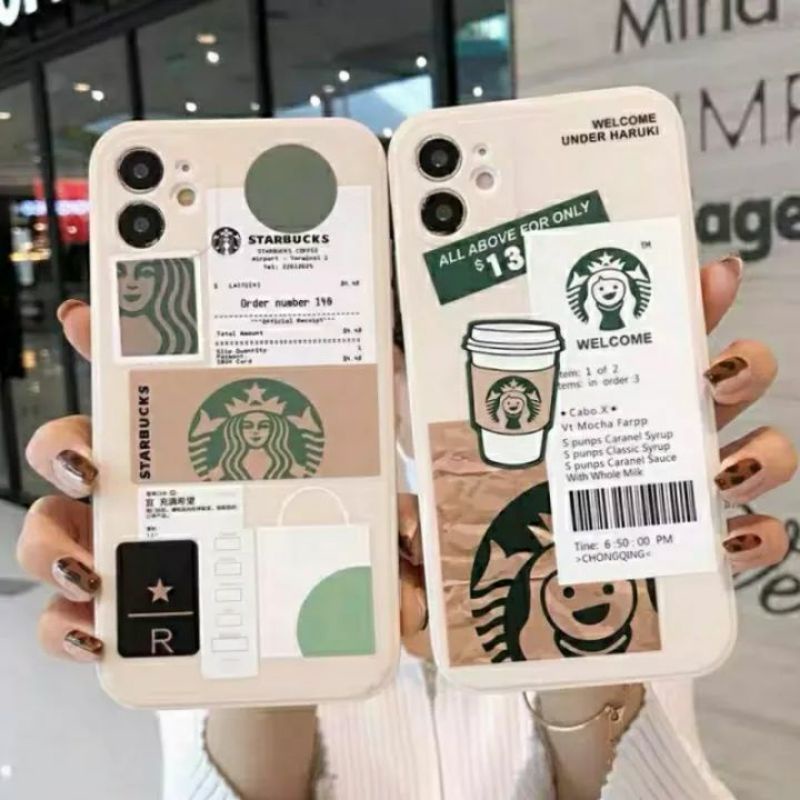 CASE STARBUCKS EDGE FOR OPPO RENO 2/2F/3/3 PRO/4/4F/4 PRO/5/5F/5 PRO/6 PREMIUM SOFTCASE