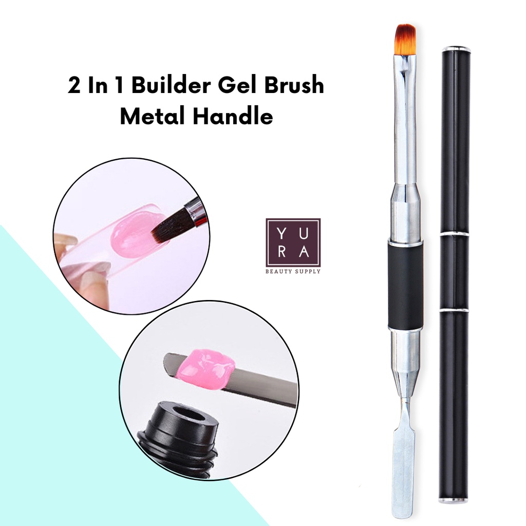 Brush Round dual stir Alum hitam NP-73 Brush Nail Art
