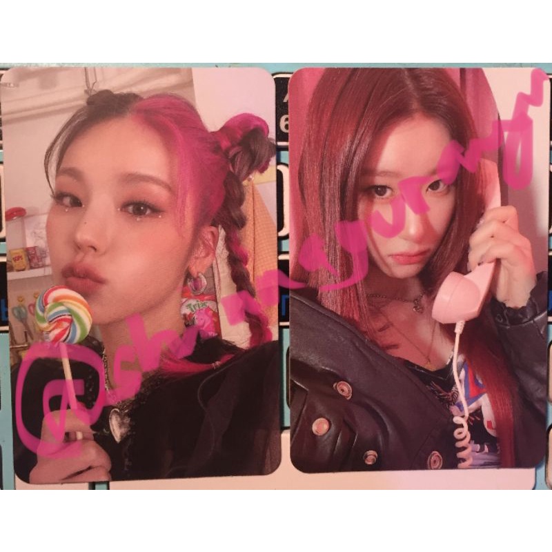 pc chaeryeong itzy crazy in love photocard
