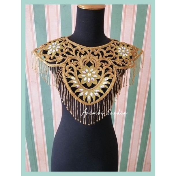 Bordir coker lingkar dada ful payet