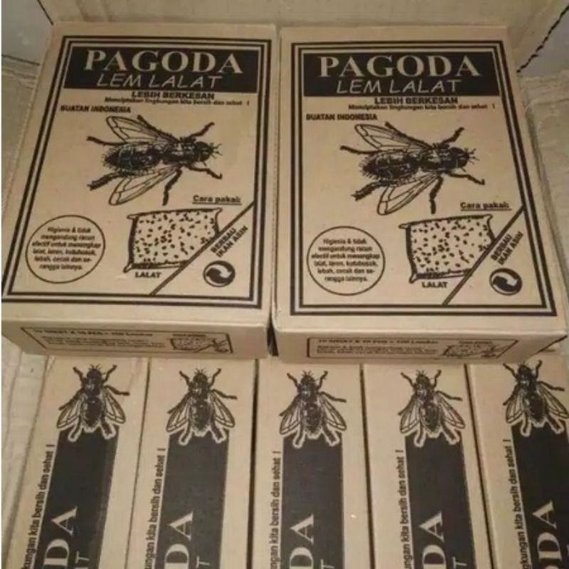 Lem lalat pagoda isi 10pcs pembasmi serangga