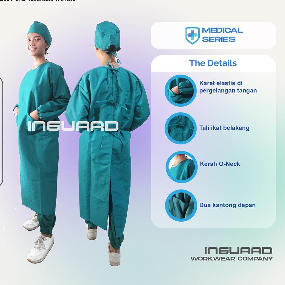 Jual Laris INGUARD MEDICAL Surgical Gown Toyobo Pum APD Surgical Gown APD Medis Gown APD