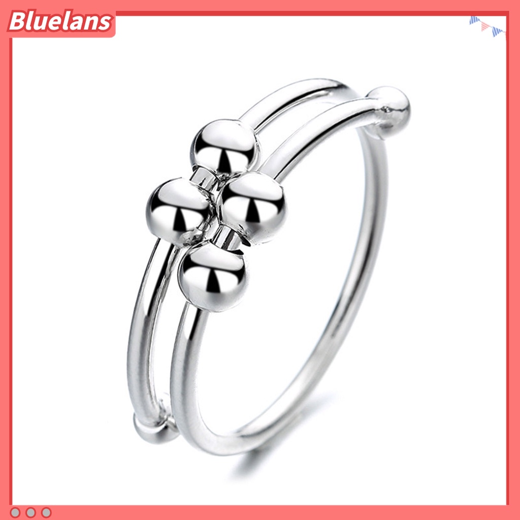 Bluelans Cincin Model Terbuka Bahan Alloy Bentuk Geometris Untuk Fashion