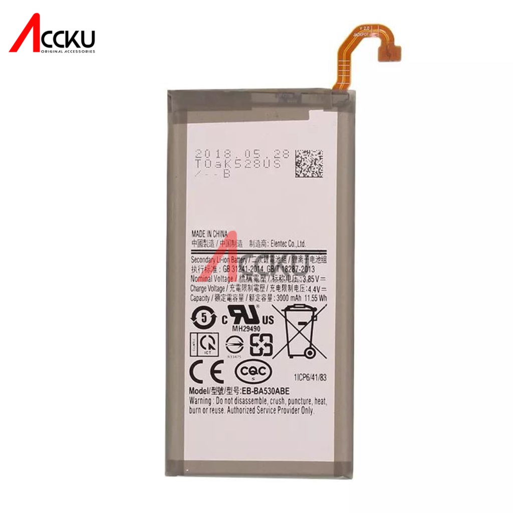 A8 2018 99%BateraiSamsungA8 2018 - EB-BA530ABE BatterySamsungA8 2018 - A530Battery Baterai BatreSamsungEB-BA530ABE
