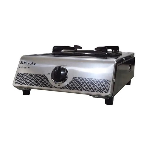Miyako Kompor Gas 1 Tungku KG-101SS Stainless Steel