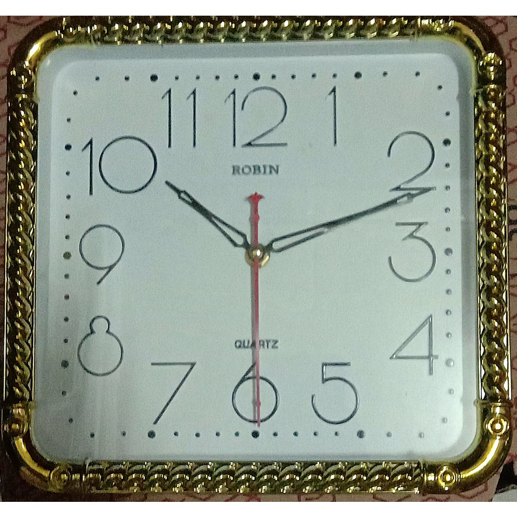 JAM DINDING 975 DIMENSI 27,6 X 27,6 X 5 CM
