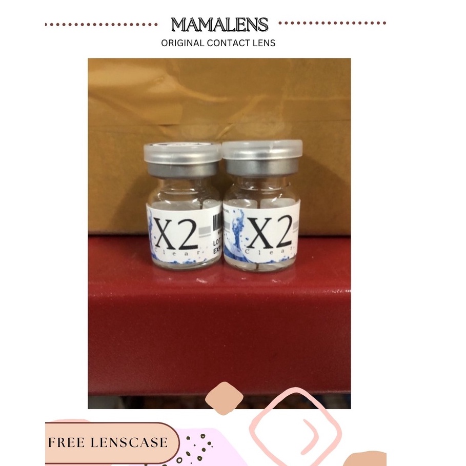 Softlens X2 Clear Minus -8.50 sd -20.00 Free Lenscase - MAMALENS