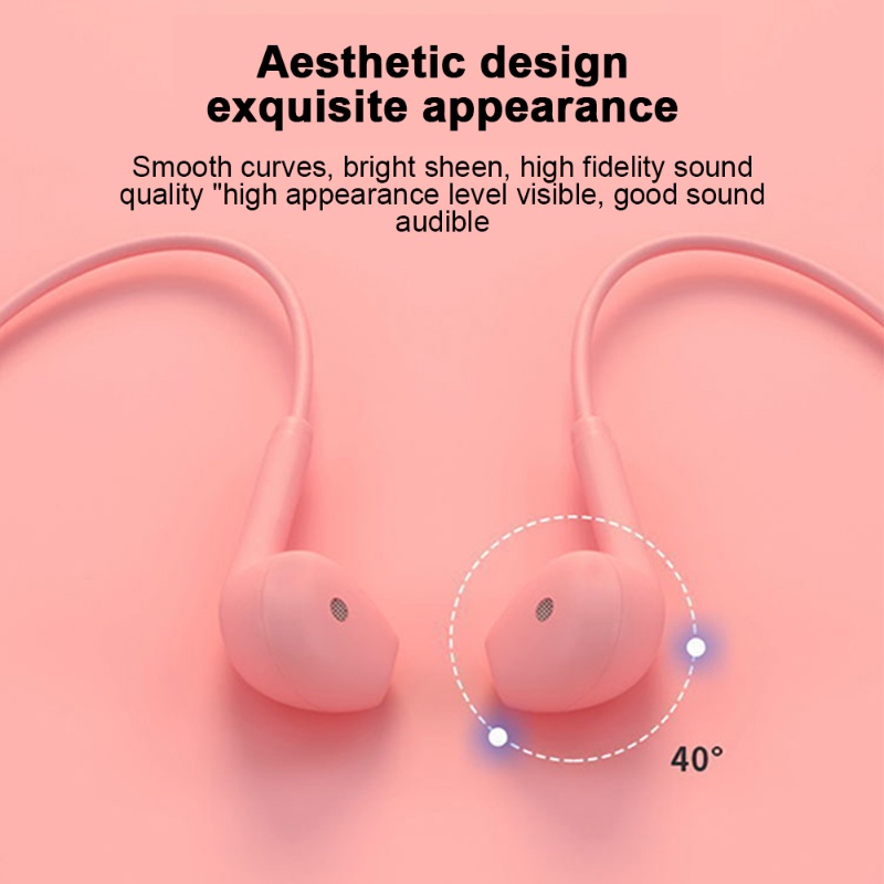 Headset Earphone In-Ear Kabel Universal Ergonomis Dengan Mic Untuk Olahraga