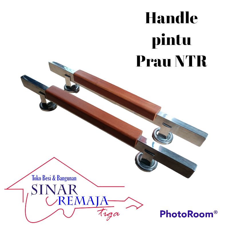 Handle Pintu / Tarikan Pintu Kupu Tarung Motif Kayu