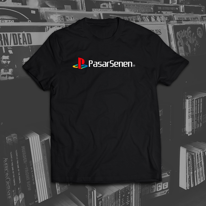 KAOS GAMERS PS PASAR SENEN KOMEDI PLESETAN LUCU LOGO KATA KATA