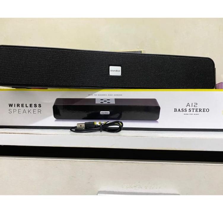 [MB] SPEAKER WIRELESS A12 A13 speaker bluetooth tws soundbar A13 A12 speaker TWS SOUNDBAR HIGH QUALI