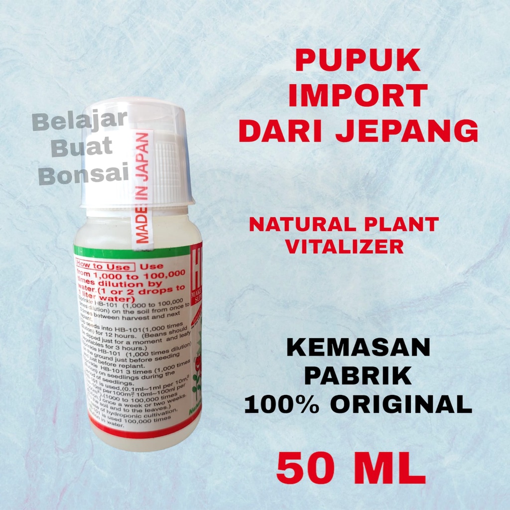 Pupuk HB 101 Natural Plant Vitalizer 50 ML Original Jepang