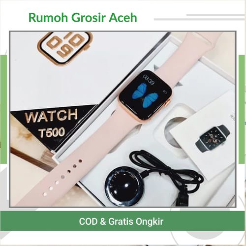 [ACEH] JAM TANGAN Smartwatch T500 DAPAT 2 TALI