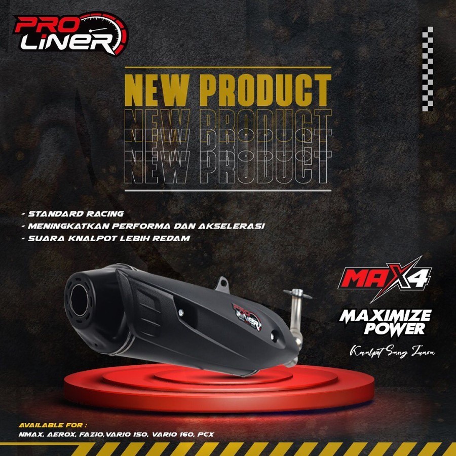 Knalpot Proliner Standard Racing VArio 125 Vario 150 adem MAX 4