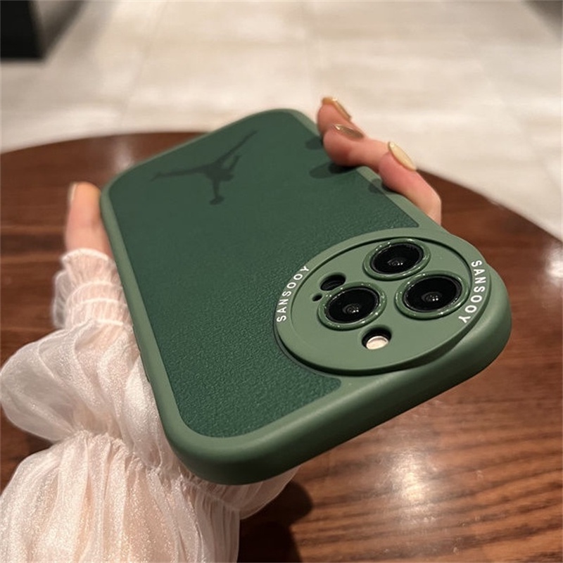 Soft Case Lensa Jordan Anti Jatuh Untuk iPhone 14 13 12 11 Pro X XS Max XR