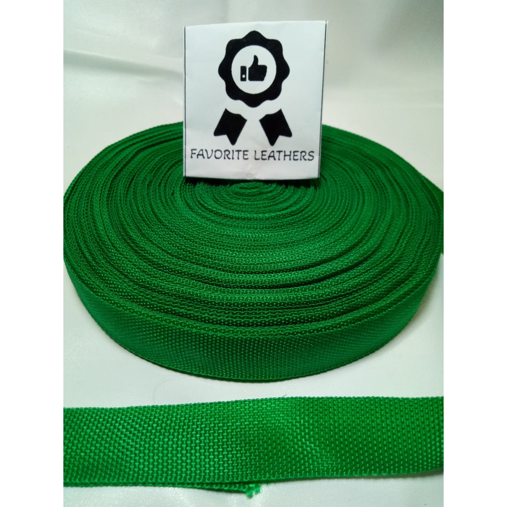 Tali Webbing Bisban Tali Tas PL Lebar 2 cm ISI 45M PL 20 MM HIJAU DAUN