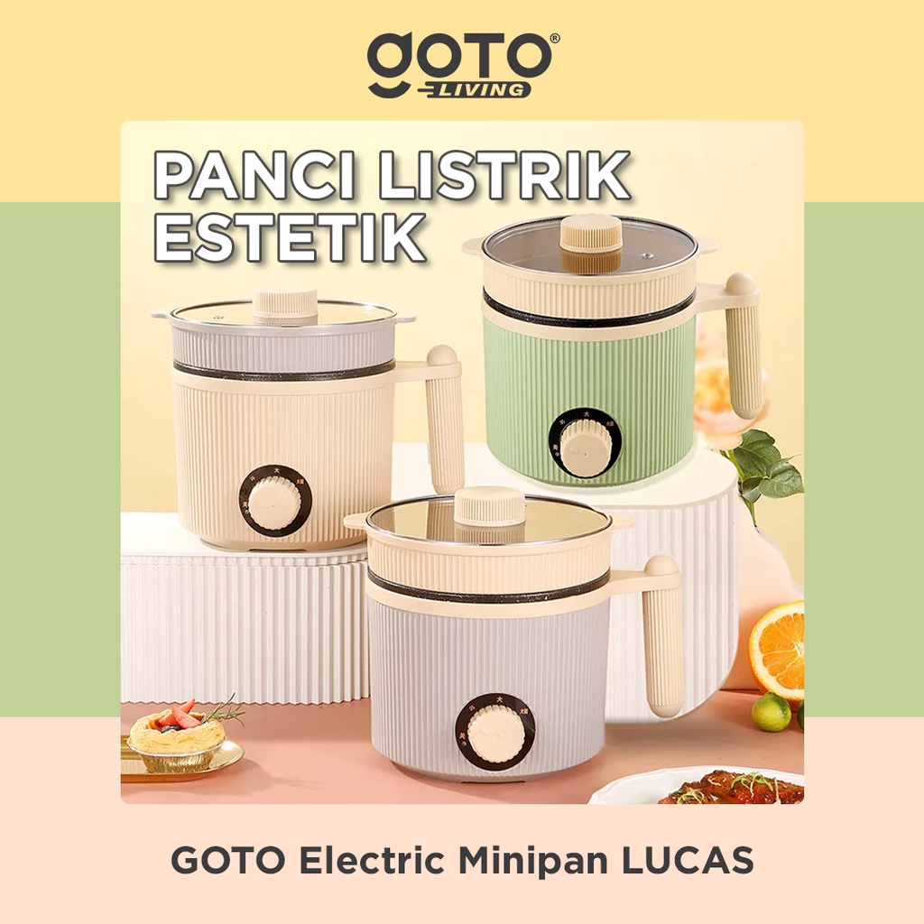 Goto Lucas Panci Listrik Mini Fry Pan Hotpot Elektrik Kukus Serbaguna