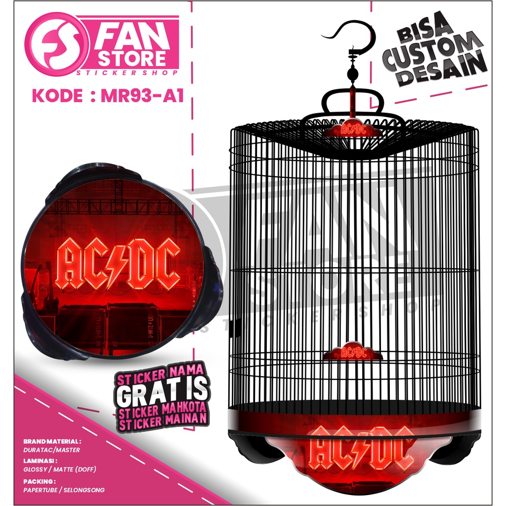 Decal Tebok Murai - Sticker Sangkar Burung Murai Sangkar Murai EBOD