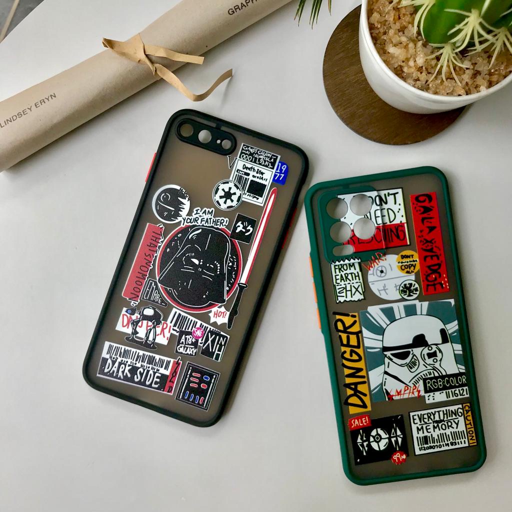 PRINTING HYBRID Star wars case oppo reno 6 4g 7z a96 a76 4g a36 realme 8i narzo 50 9 pro plus A96 5G a16k a16e c31 c35 narzo 50a prime