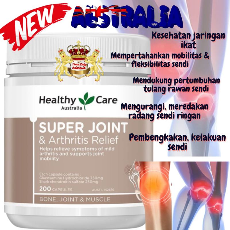 Healthy Care Super Joint & Arthritis Relief 200 Capsules