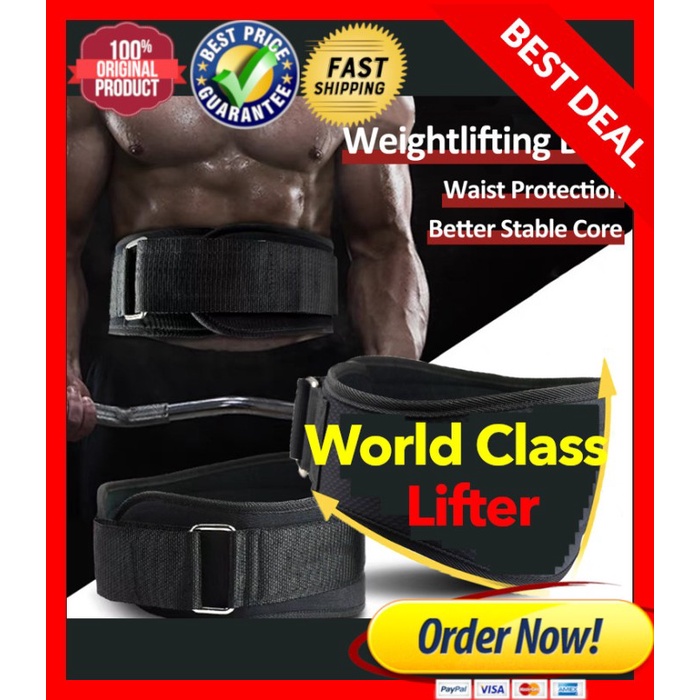 Jual WEIGHT LIFTING BELT SABUK ANGKAT BESI ANGKAT / Lumbar Back Support ...