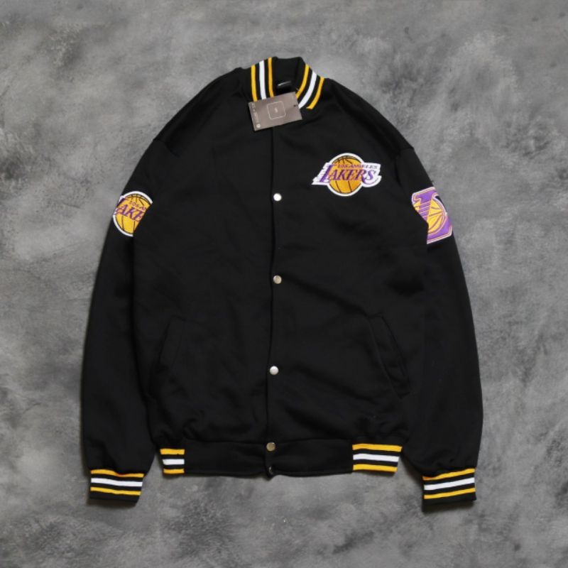 VARSITY NIKE LAKERS LOS ANGELES FULL BORDIR FULLTAG &amp; LEBEL