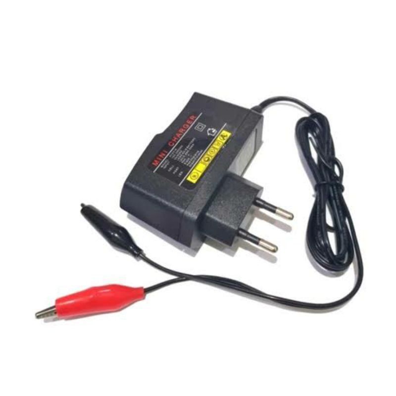 Cas Aki Motor/ Charger Aki Accu 12 Volt / Adaptor Mini Chargeran Aki 12volt