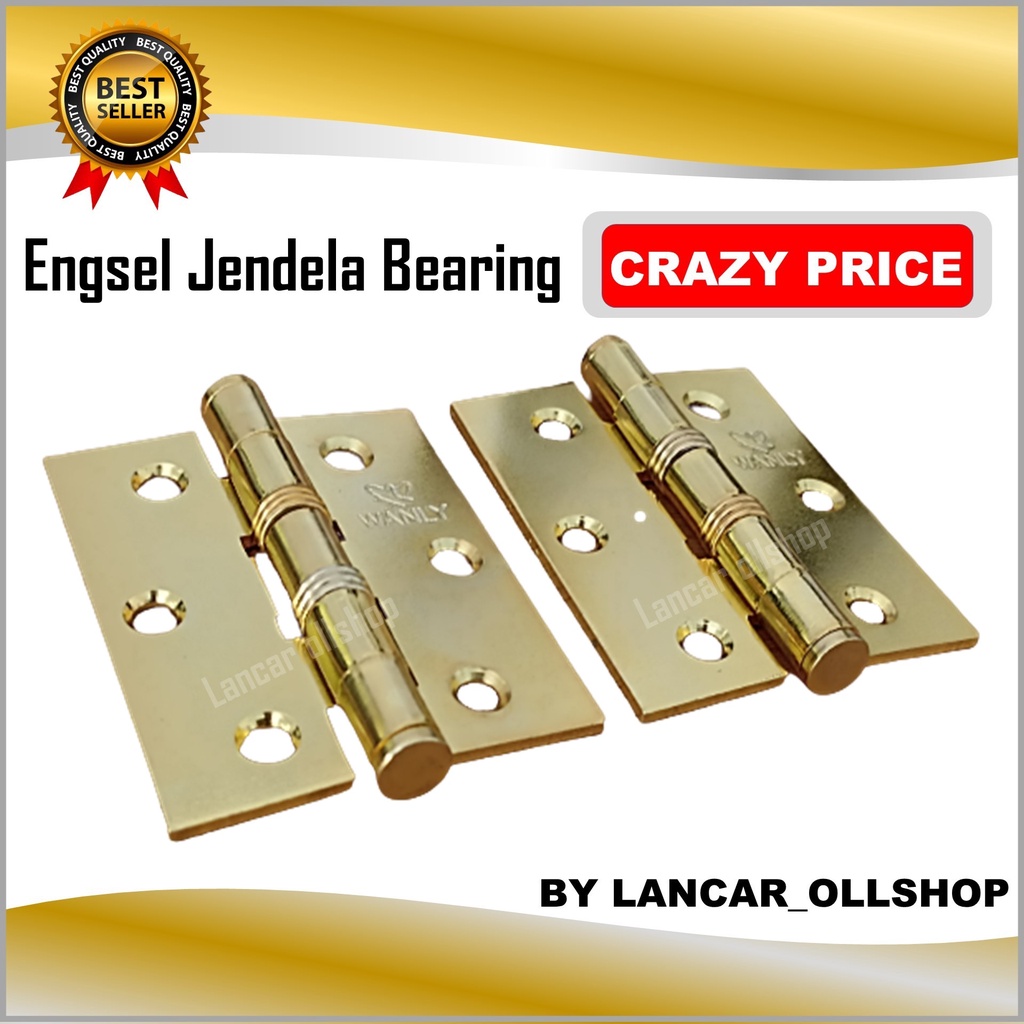 Engsel pintu bearing 3 inch GP / Engsel jendela DAPAT 1 PASANG