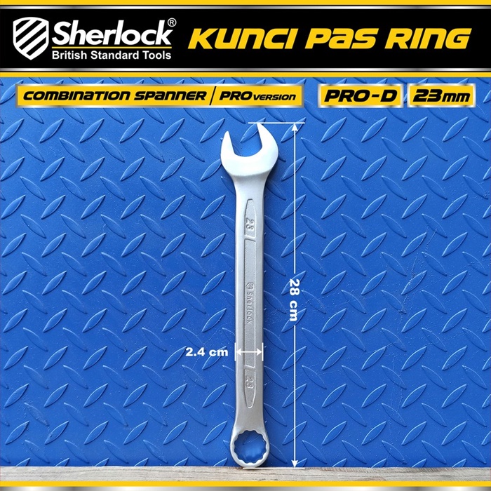 Kunci Pas Ring uk. 23 mm Original Sherlock (Pro-D Series) (1 Pcs)