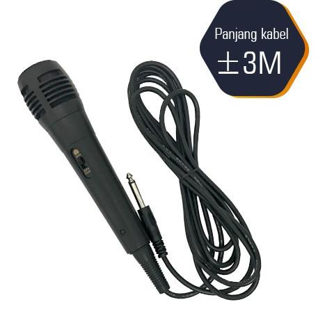 Termurah dan terbaik MIC / MICROPHONE CABLE KARAOKE SWITCH ON OFF 
