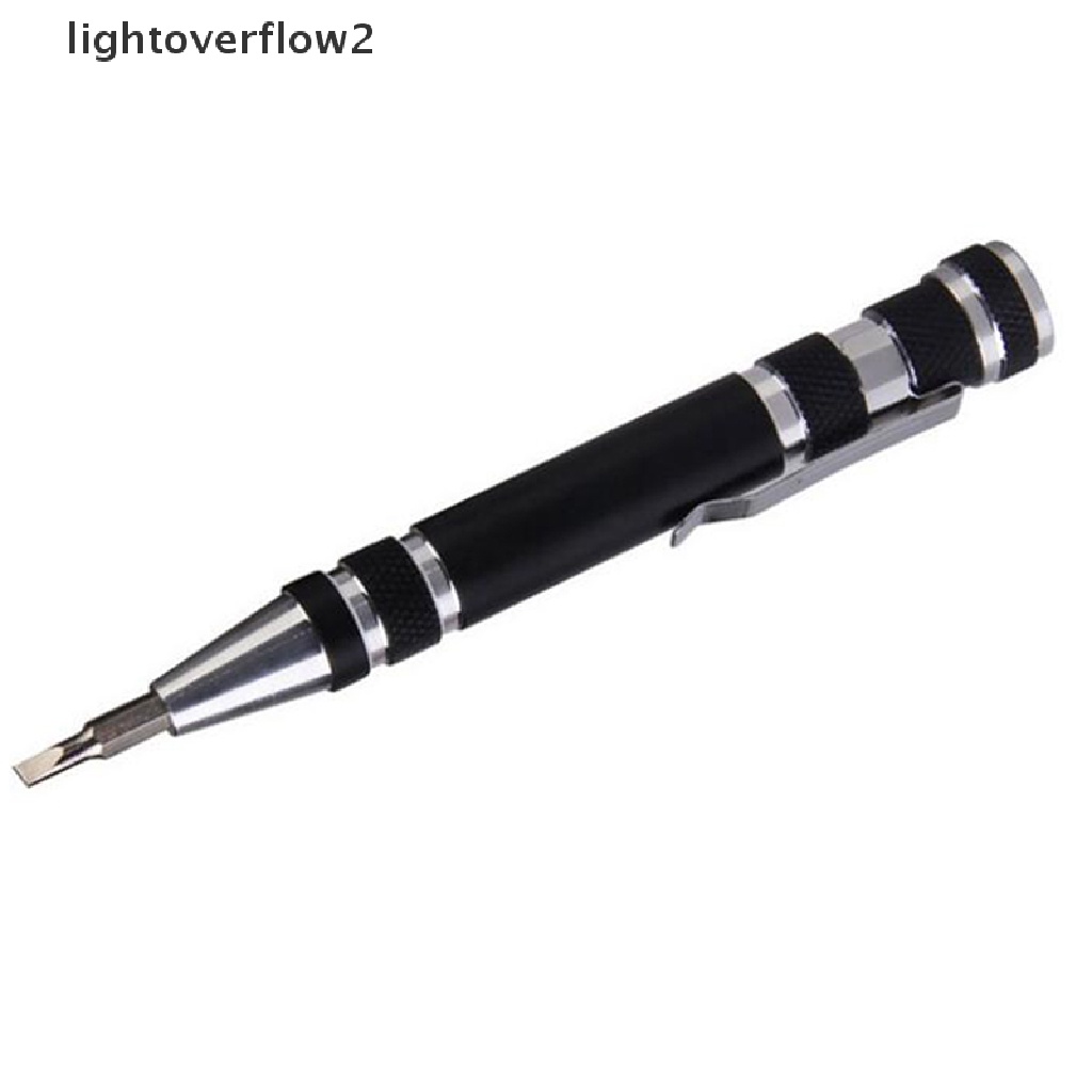 (lightoverflow2) 8 In 1 Pen Obeng Mini Presisi Untuk Reparasi (ID)