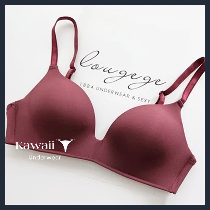 Kuwalitas Nomer 1 Kawaii - Bh / Bra Premium Seamless Nylon Breathable Tanpa Kawat - Cod