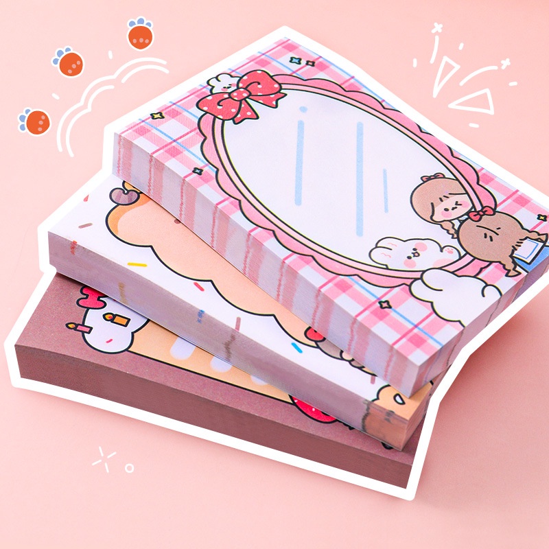 PAOPAO Sticky Notes Import Girisu Meow Cute Cartoon Character Notes