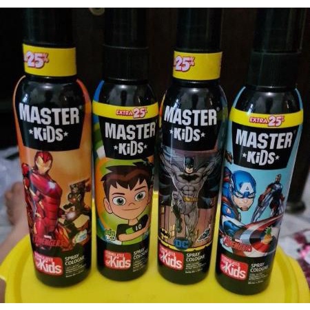 ^ KYRA ^ Master Kids Spray Cologne Formulaed For Kid Parfum Anak Wangi Tahan Lama - Netto 80 ml + 20 ml