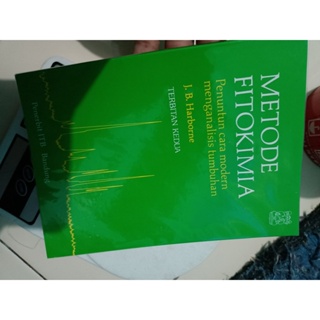 Jual Buku ORI Buku METODE FITOKIMIA Penuntun Cara Modern Menganalisis Tumbuhan Harborne Kedua