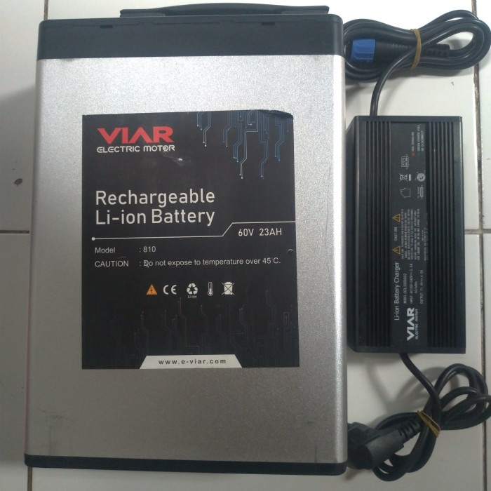 {ElvinaStore} baterai viar new Q1  charger Limited